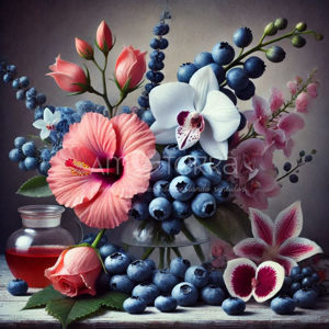 Imagen de HIBISCUS, ORQUIDEAS Y ARANDANOS 250gr
