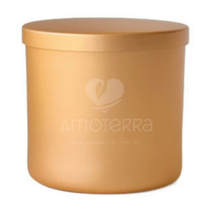 Imagen de TACHO CHICO CON TAPA LISA COBRE SATINADO