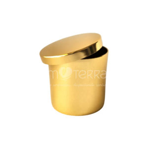 Imagen de TACHO MINI CON TAPA LISA - CHAMPAGNE BRILLANTE