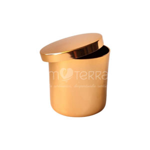 Imagen de TACHO MINI CON TAPA LISA - COBRE BRILLANTE