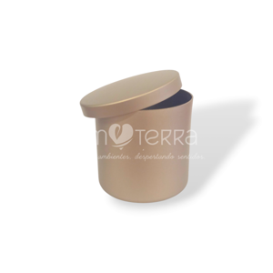 Imagen de TACHO MINI CON TAPA LISA - HABANO SATINADO