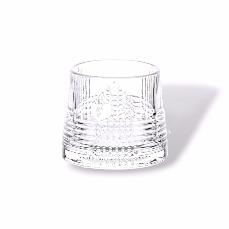 Imagen de VASO WHISKY  GIRATORIO RAYAS